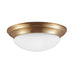 Generation Lighting Canada - One Light Flush Mount - Nash - Satin Brass- Union Lighting Luminaires Decor