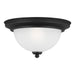 Generation Lighting Canada - One Light Flush Mount - Geary - Midnight Black- Union Lighting Luminaires Decor