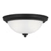 Generation Lighting Canada - Two Light Flush Mount - Geary - Midnight Black- Union Lighting Luminaires Decor