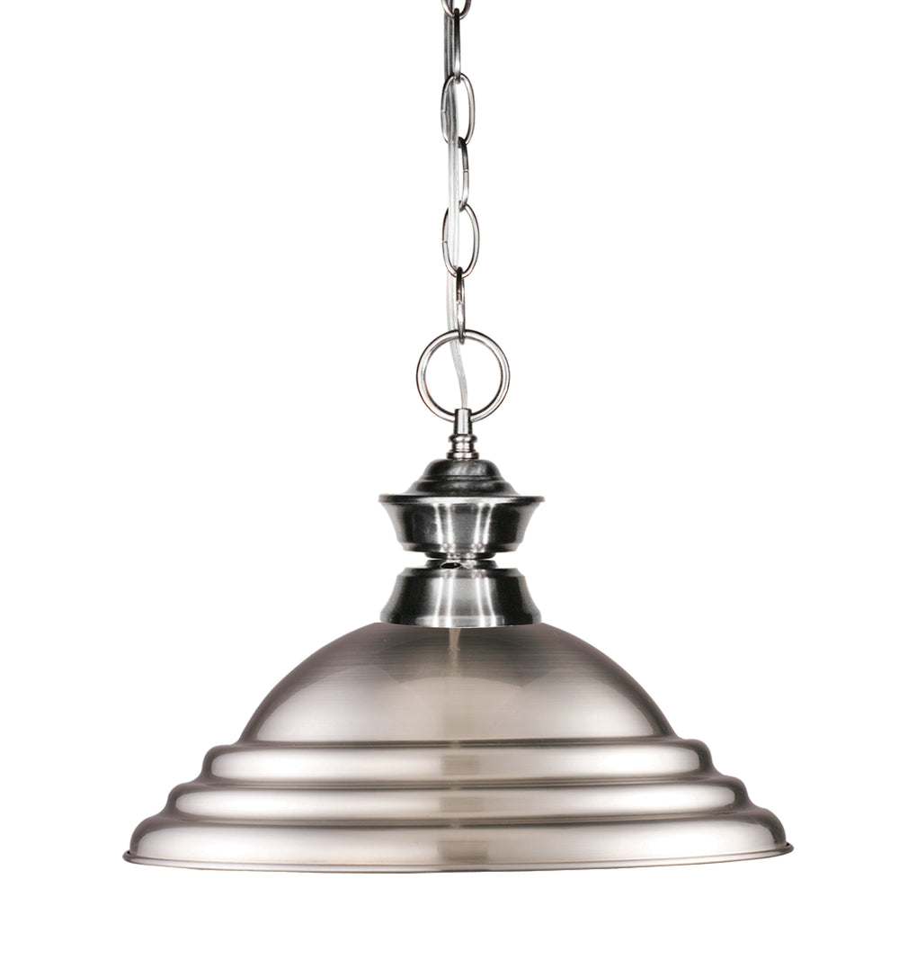 Z-Lite Canada - One Light Pendant - Pendant Lights - Brushed Nickel- Union Lighting Luminaires Decor