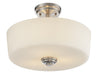 Z-Lite Canada - Three Light Semi Flush Mount - Lamina - Brushed Nickel- Union Lighting Luminaires Decor