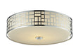 Z-Lite Canada - Three Light Flush Mount - Elea - Chrome- Union Lighting Luminaires Decor