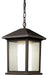 Z-Lite Canada - One Light Outdoor Chain Mount Ceiling Fixture - Mesa - Oil Rubbed Bronze- Union Lighting Luminaires Decor