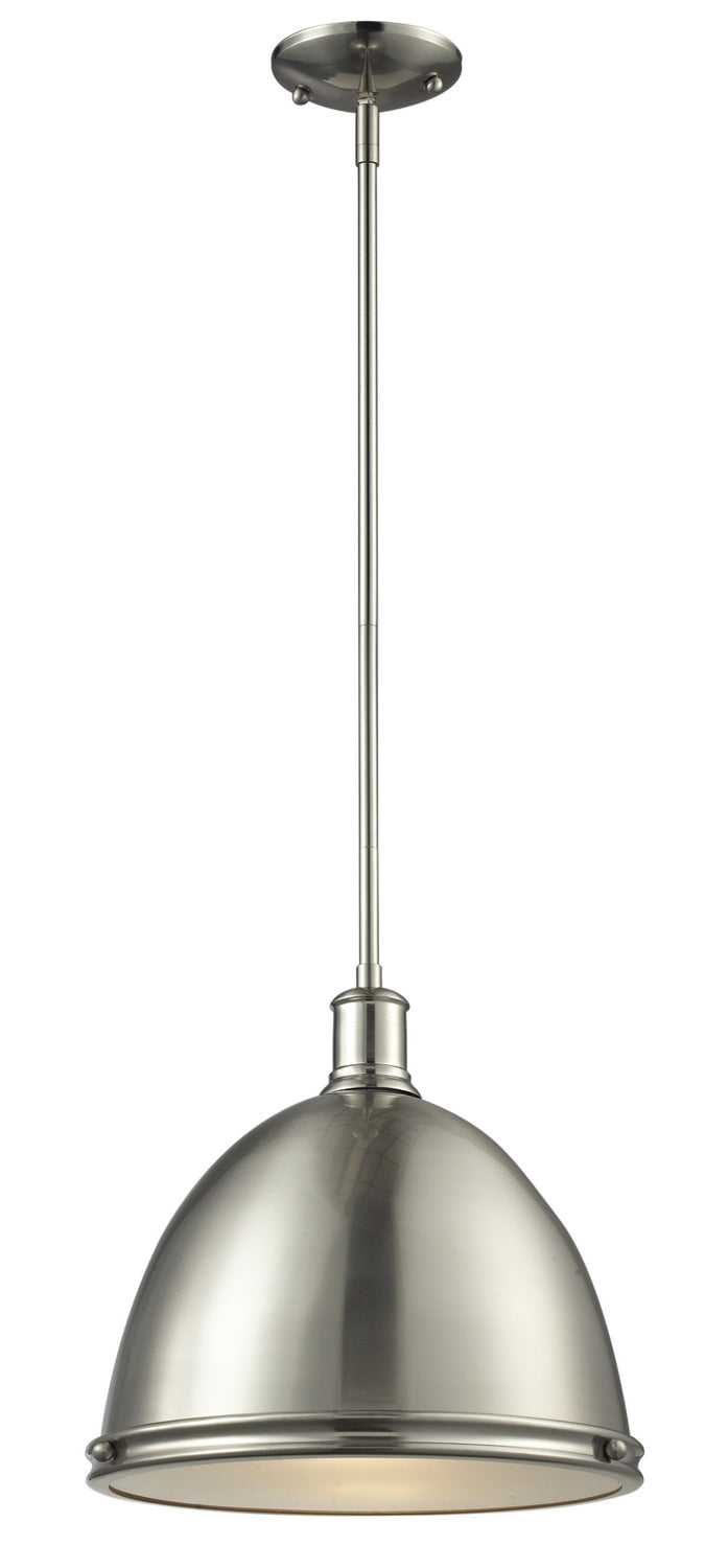 Z-Lite Canada - One Light Pendant - Mason - Brushed Nickel- Union Lighting Luminaires Decor
