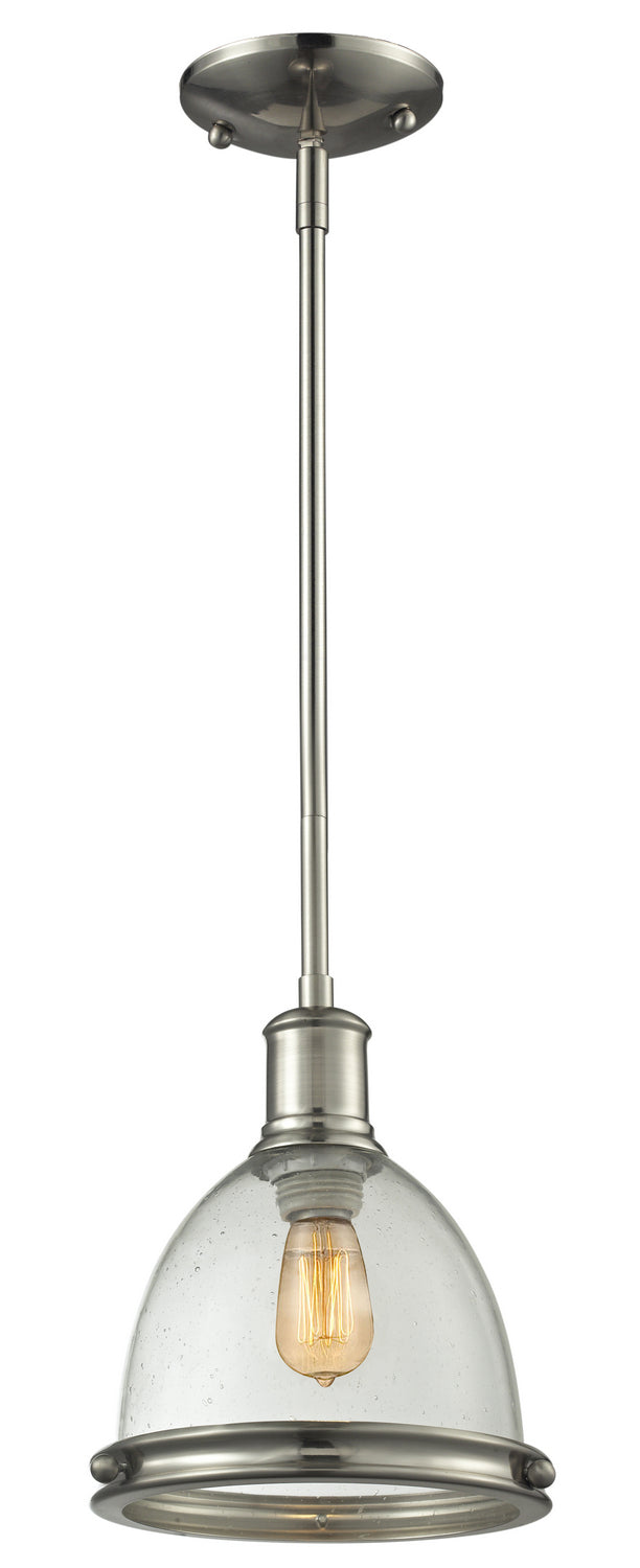 Z-Lite Canada - One Light Pendant - Mason - Brushed Nickel- Union Lighting Luminaires Decor