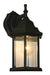 Z-Lite Canada - One Light Outdoor Wall Light - Waterdown - Black- Union Lighting Luminaires Decor
