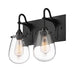 Sonneman - Two Light Bath Bar - Chelsea - Satin Black- Union Lighting Luminaires Decor
