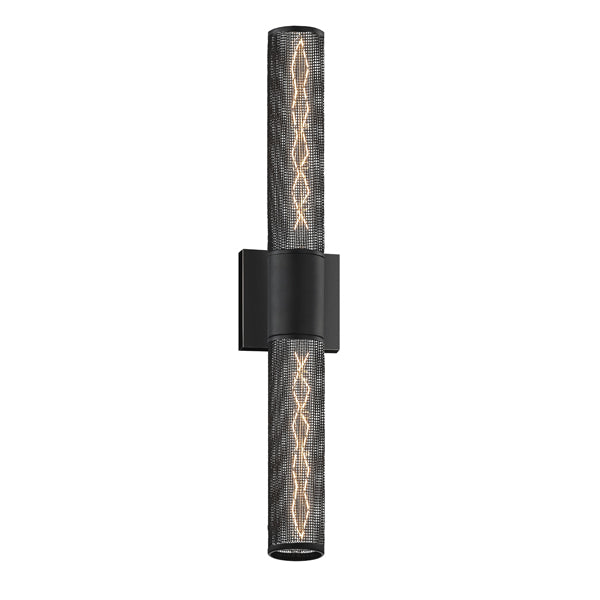 Sonneman - Two Light Wall Sconce - Urban Edge - Textured Black- Union Lighting Luminaires Decor