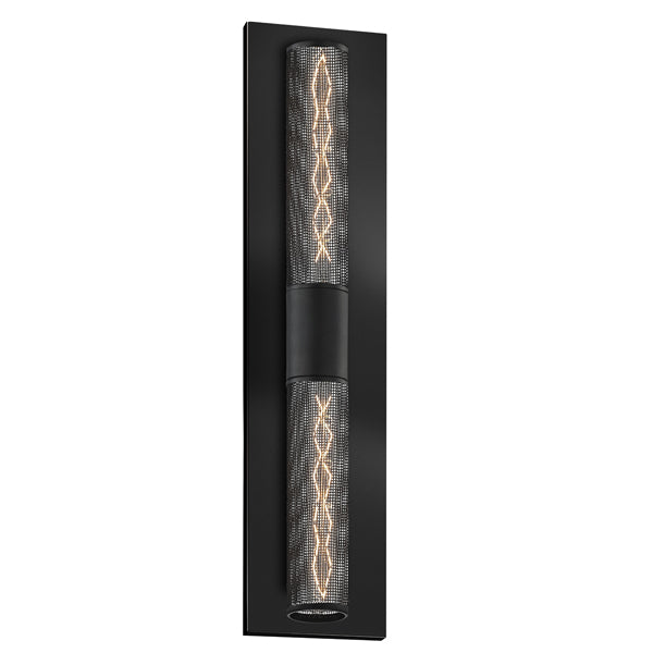 Sonneman - Two Light Wall Sconce - Urban Edge - Textured Black- Union Lighting Luminaires Decor