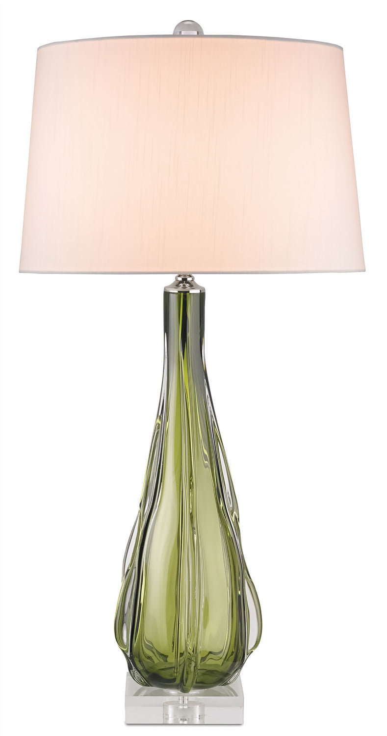 Currey and Company - One Light Table Lamp - Zephyr Green Table Lamp - Green/Clear- Union Lighting Luminaires Decor