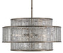 Currey and Company - Eight Light Chandelier - Fantine Collection - Pyrite Bronze/Raj Mirror- Union Lighting Luminaires Decor