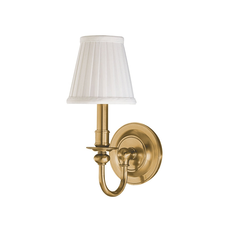 Hudson Valley Canada - One Light Wall Sconce - Beekman - Aged Brass- Union Lighting Luminaires Decor
