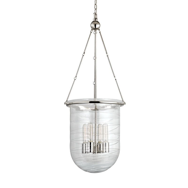 Hudson Valley Canada - Four Light Pendant - Willet - Polished Nickel- Union Lighting Luminaires Decor