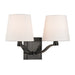 Hudson Valley Canada - Two Light Wall Sconce - Clayton - Old Bronze- Union Lighting Luminaires Decor