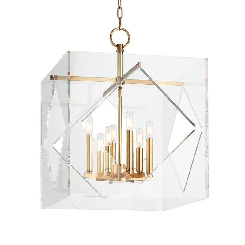 Hudson Valley Canada - Eight Light Chandelier - Travis - Aged Brass- Union Lighting Luminaires Decor