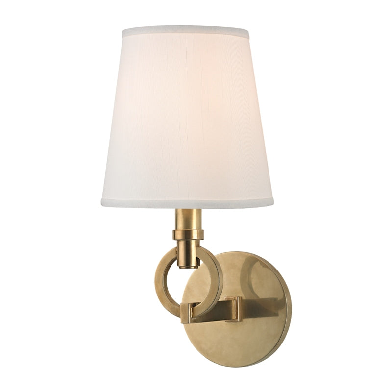 Hudson Valley Canada - One Light Wall Sconce - Malibu - Aged Brass- Union Lighting Luminaires Decor