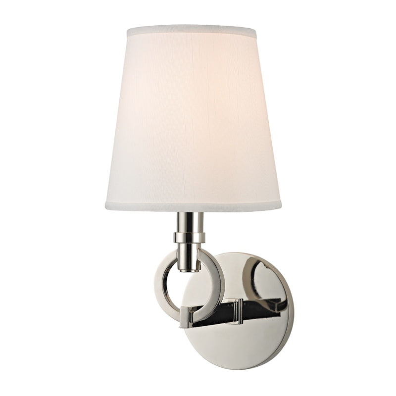 Hudson Valley Canada - One Light Wall Sconce - Malibu - Polished Nickel- Union Lighting Luminaires Decor