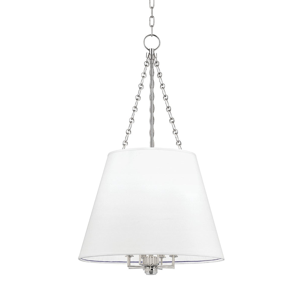 Hudson Valley Canada - Eight Light Pendant - Burdett - Polished Nickel- Union Lighting Luminaires Decor