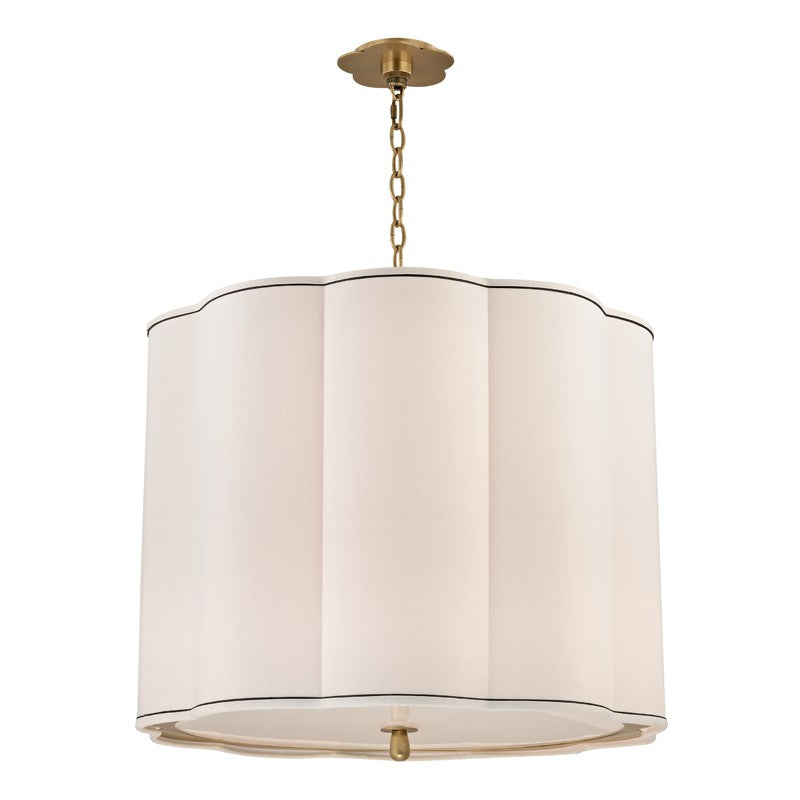 Hudson Valley Canada - Five Light Chandelier - Sweeny - Aged Brass- Union Lighting Luminaires Decor