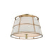 Hudson Valley Canada - Two Light Semi Flush Mount - Savona - Aged Brass- Union Lighting Luminaires Decor