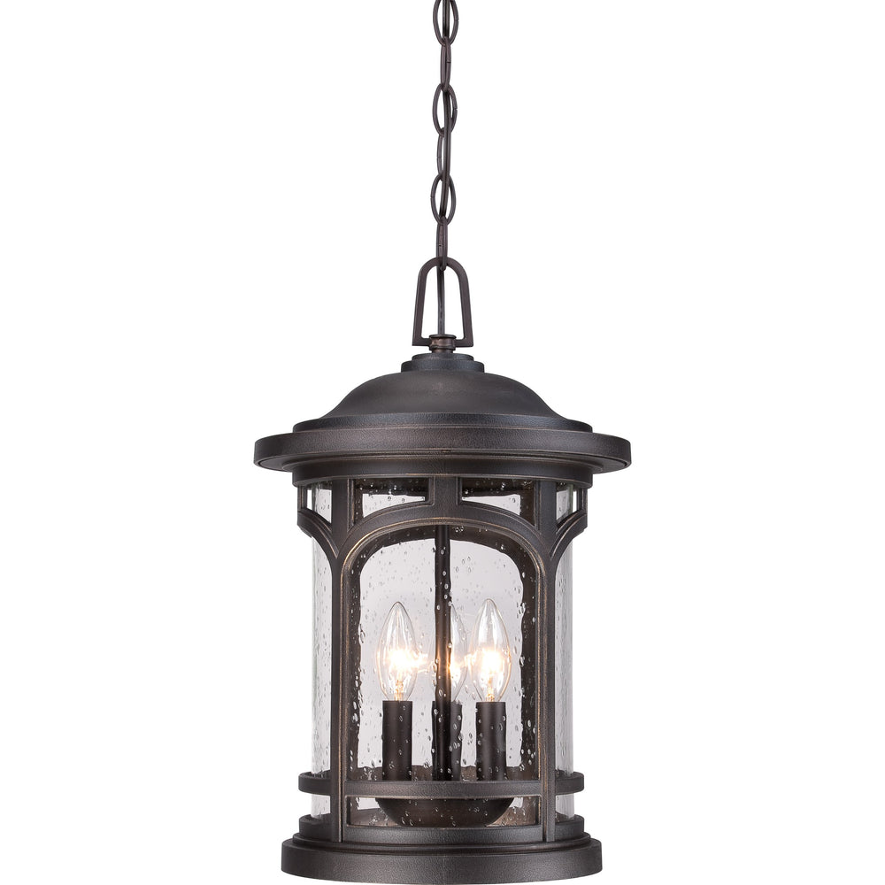 Quoizel - Three Light Outdoor Hanging Lantern - Marblehead - Palladian Bronze- Union Lighting Luminaires Decor