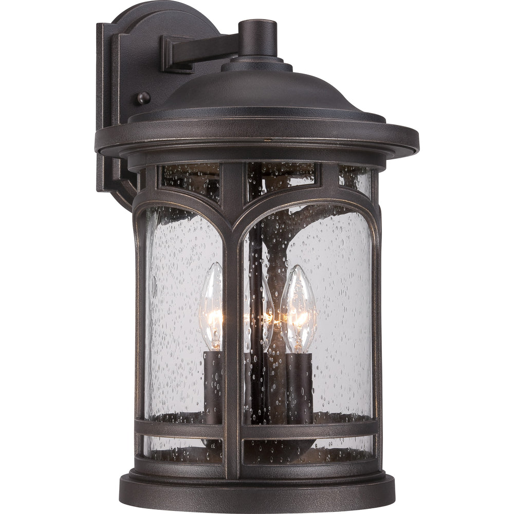 Quoizel - Three Light Outdoor Wall Lantern - Marblehead - Palladian Bronze- Union Lighting Luminaires Decor