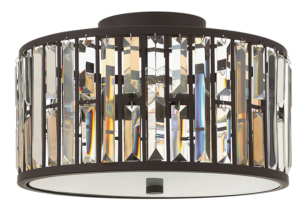 Fredrick Ramond Canada - LED Flush Mount - Gemma - Vintage Bronze- Union Lighting Luminaires Decor