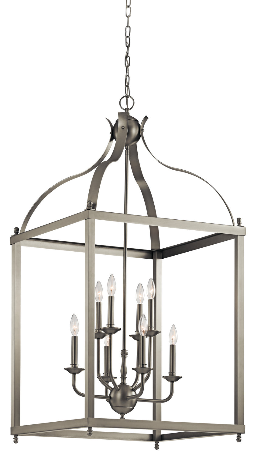 Kichler Canada - Eight Light Foyer Chandelier - Larkin - Brushed Nickel- Union Lighting Luminaires Decor