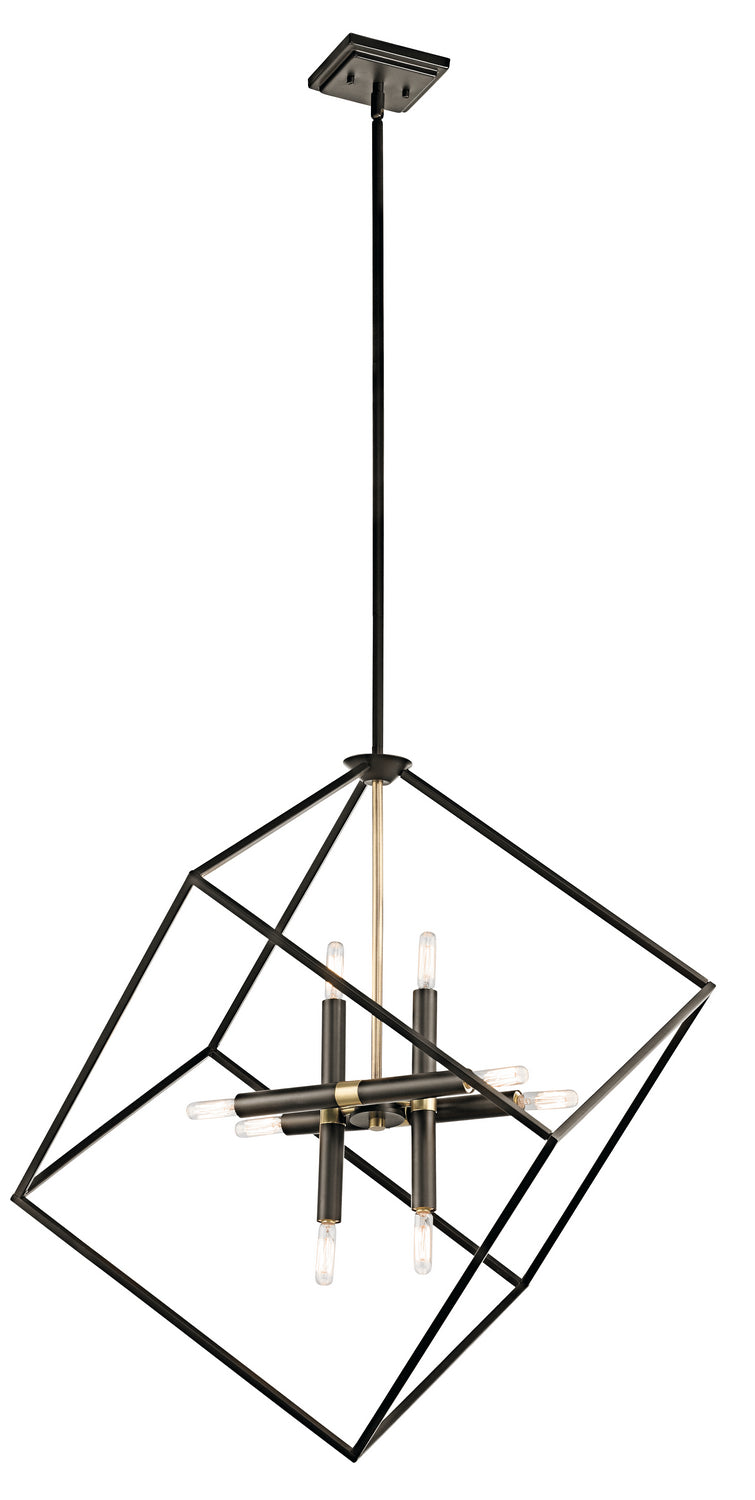 Kichler Canada - Eight Light Chandelier - Cartone - Olde Bronze- Union Lighting Luminaires Decor