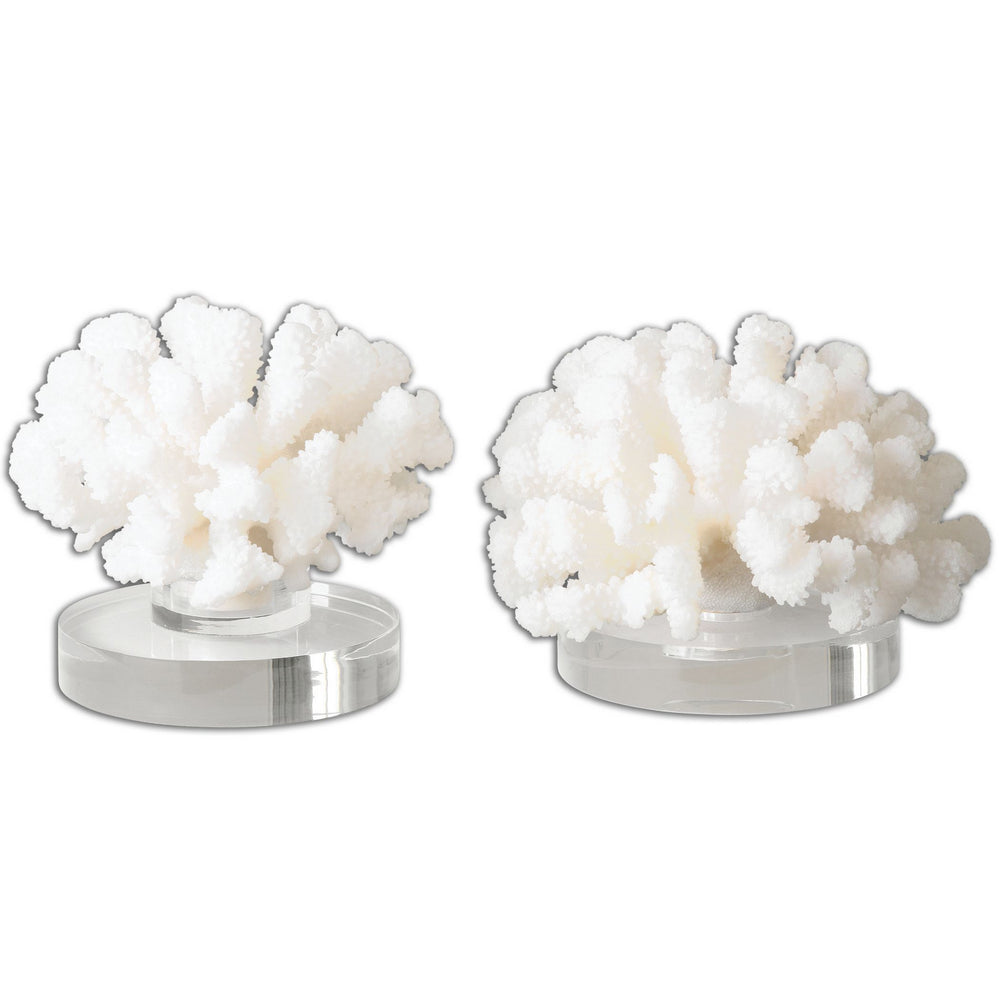 Uttermost - Sculpture, Set/2 - Hard Coral - Textured Cream- Union Lighting Luminaires Decor