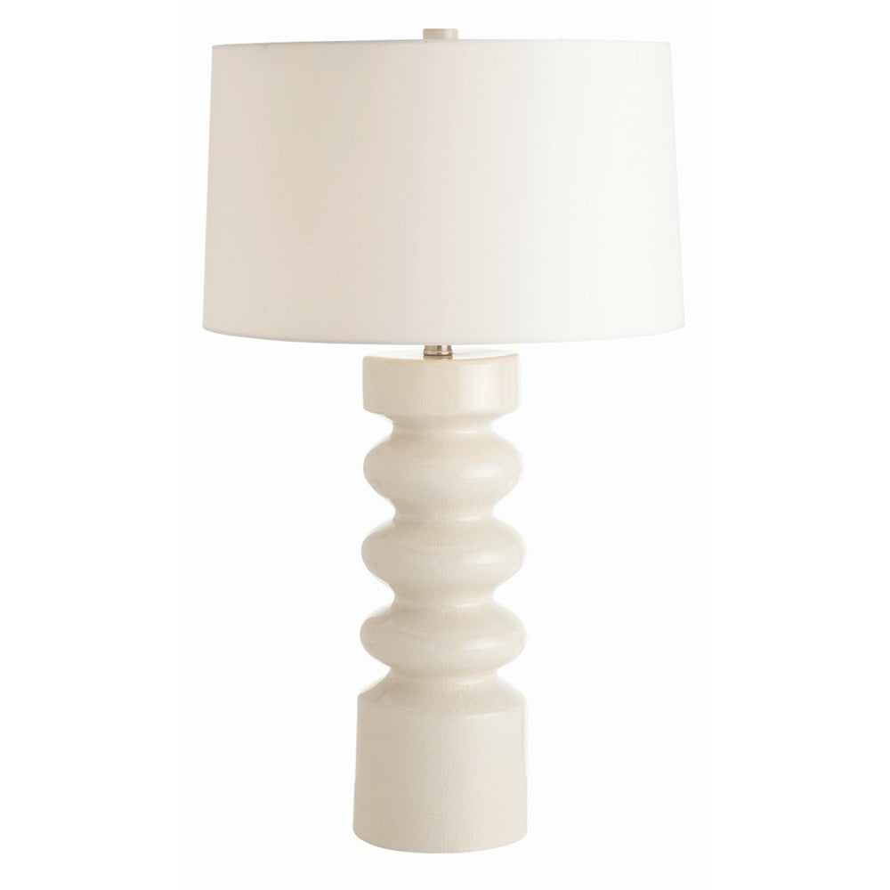 Arteriors - One Light Table Lamp - Wheaton - White Crackle- Union Lighting Luminaires Decor