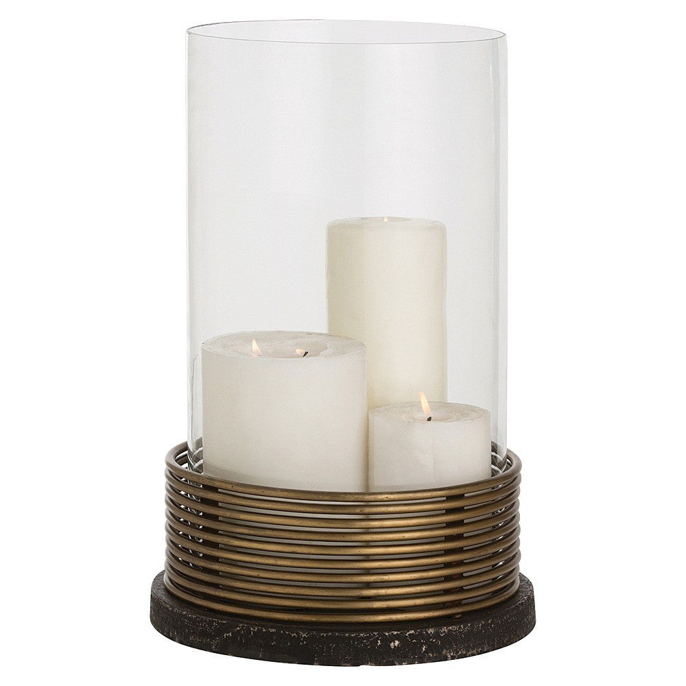 Arteriors - Hurricane - Osbourne - Antique Brass/Distressed Black Iron- Union Lighting Luminaires Decor