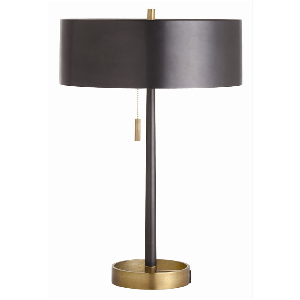 Arteriors - Two Light Table Lamp - Violetta - Black- Union Lighting Luminaires Decor