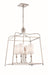 Crystorama - Four Light Chandelier - Sylvan - Polished Nickel- Union Lighting Luminaires Decor