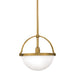 Hudson Valley Canada - One Light Pendant - Stratford - Aged Brass- Union Lighting Luminaires Decor