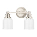 Hudson Valley Canada - Two Light Bath Bracket - Windham - Satin Nickel- Union Lighting Luminaires Decor