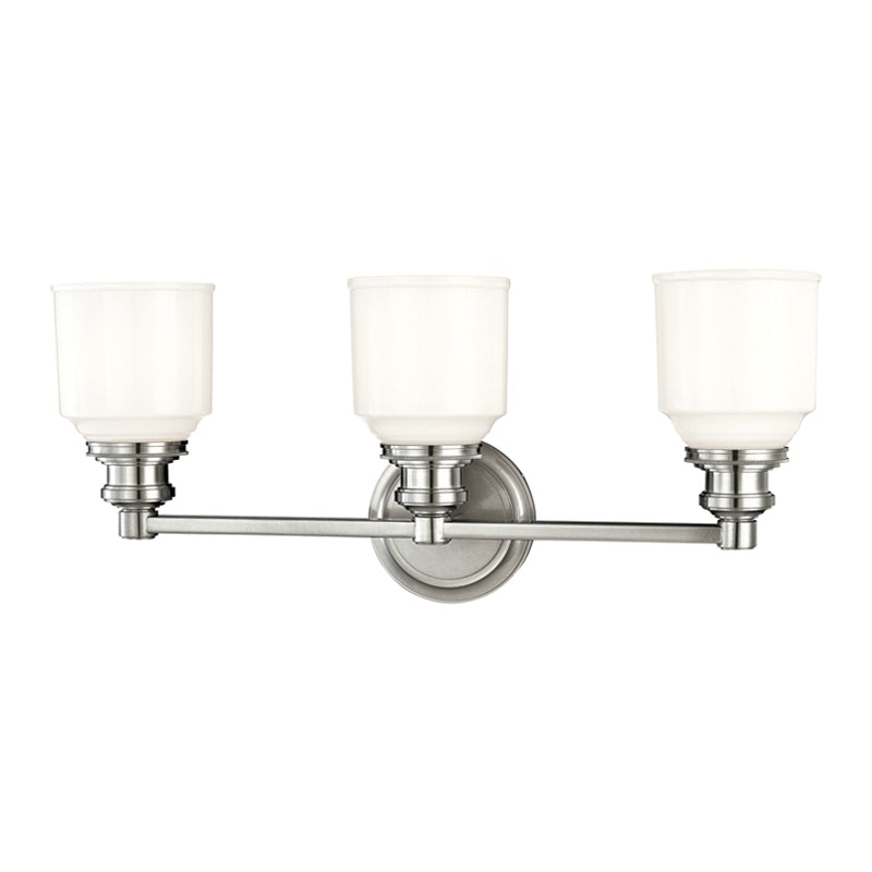 Hudson Valley Canada - Three Light Bath Bracket - Windham - Polished Nickel- Union Lighting Luminaires Decor