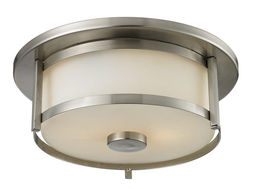 Z-Lite Canada - Two Light Flush Mount - Savannah - Brushed Nickel- Union Lighting Luminaires Decor
