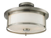 Z-Lite Canada - Two Light Semi Flush Mount - Savannah - Brushed Nickel- Union Lighting Luminaires Decor