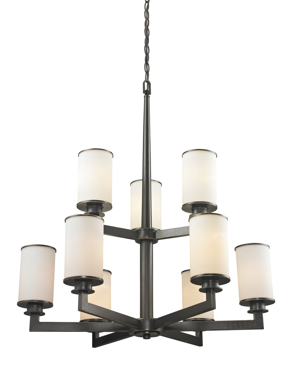 Z-Lite Canada - Nine Light Chandelier - Savannah - Olde Bronze- Union Lighting Luminaires Decor