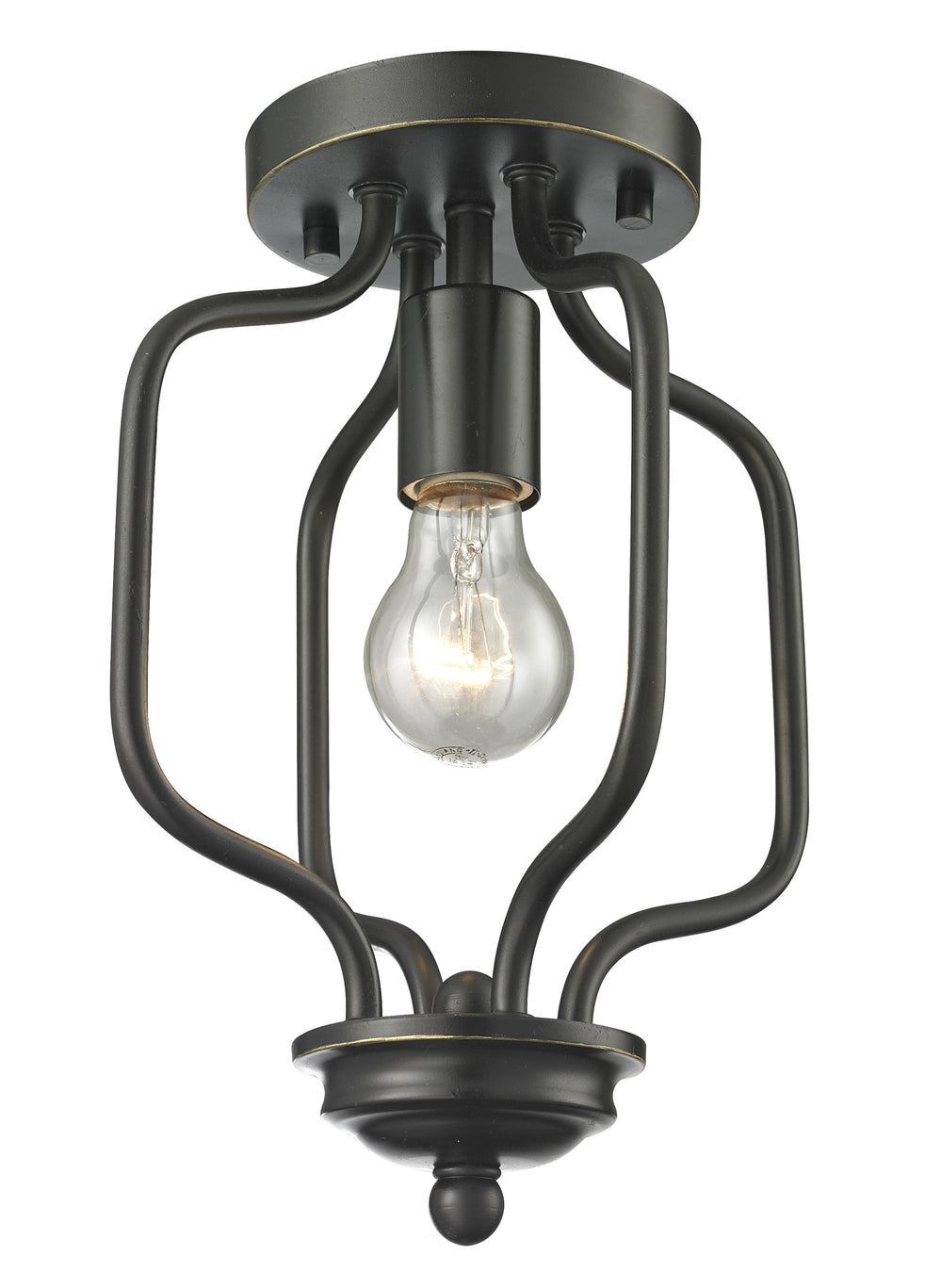 Z-Lite Canada - One Light Flush Mount - Cardinal - Olde Bronze- Union Lighting Luminaires Decor