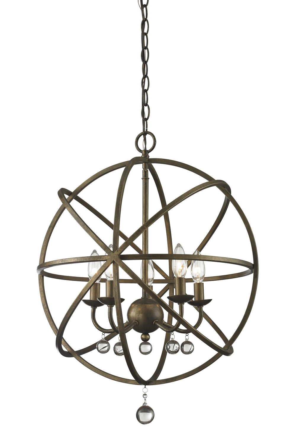 Z-Lite Canada - Five Light Chandelier - Acadia - Golden Bronze- Union Lighting Luminaires Decor