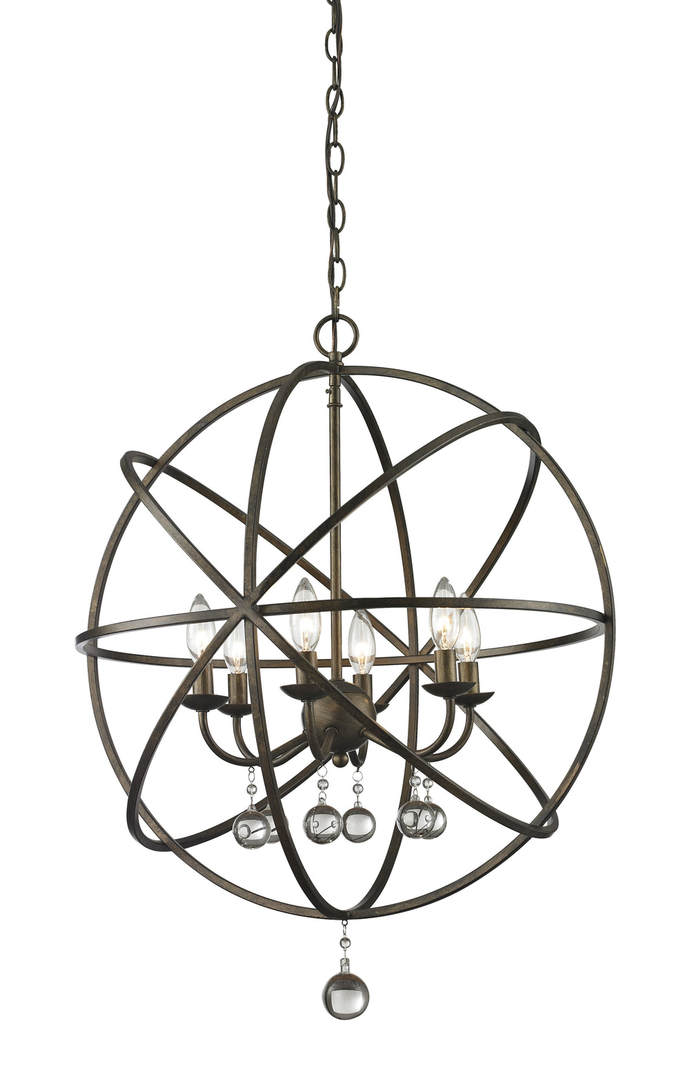 Z-Lite Canada - Six Light Chandelier - Acadia - Golden Bronze- Union Lighting Luminaires Decor