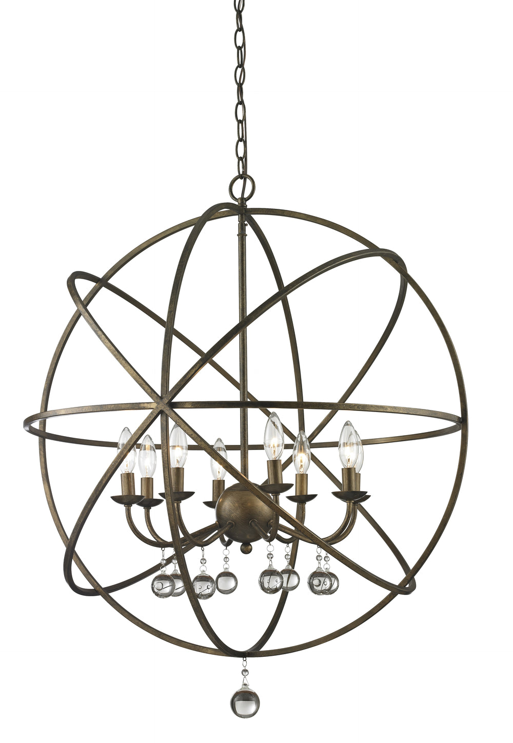 Z-Lite Canada - Eight Light Chandelier - Acadia - Golden Bronze- Union Lighting Luminaires Decor