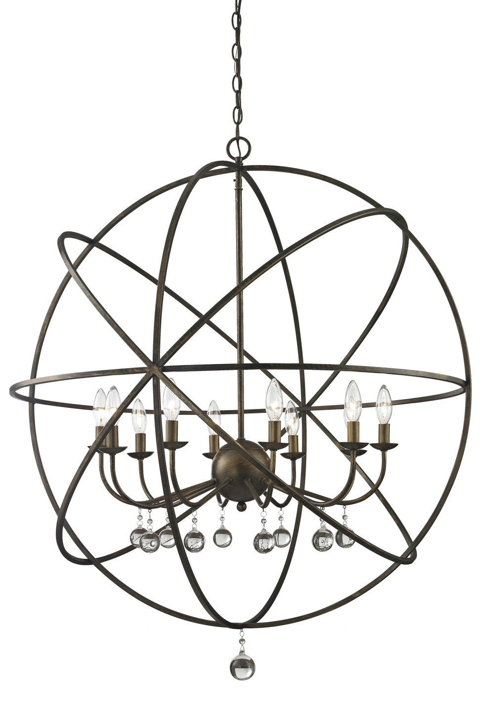 Z-Lite Canada - Ten Light Chandelier - Acadia - Golden Bronze- Union Lighting Luminaires Decor