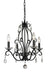 Z-Lite Canada - Four Light Chandelier - Princess Chandeliers - Matte Black- Union Lighting Luminaires Decor