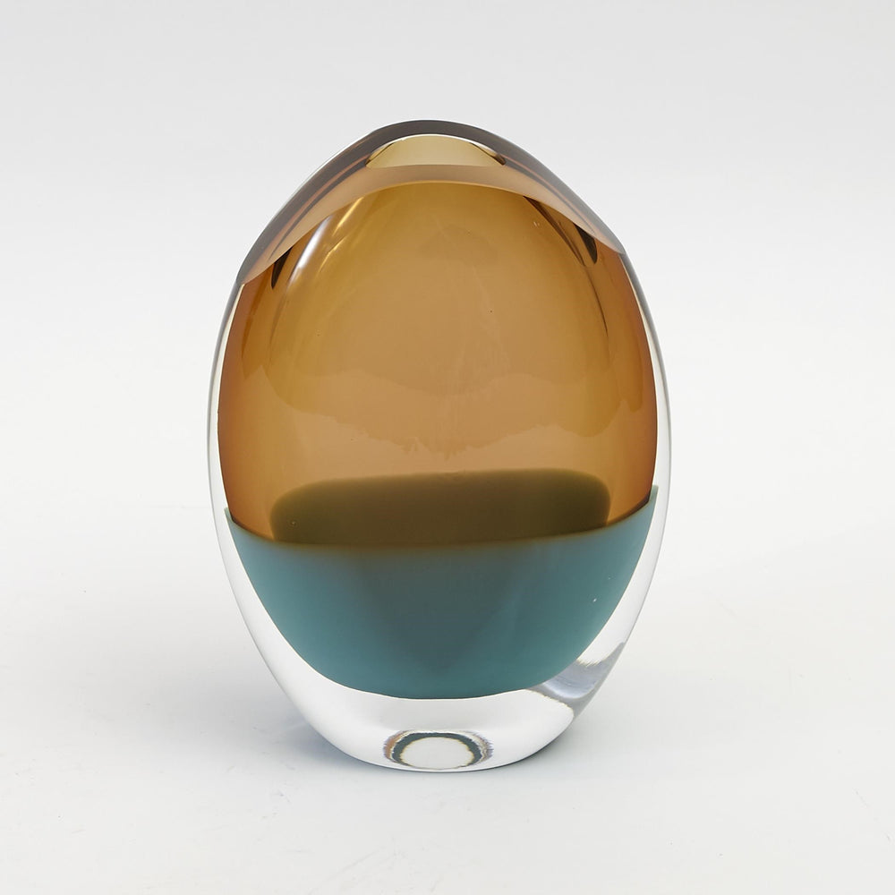 Oval Vases Pistachio Amber