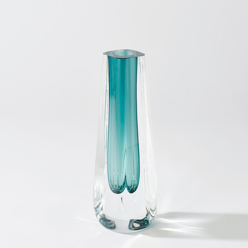 Square Cut Glass Vases