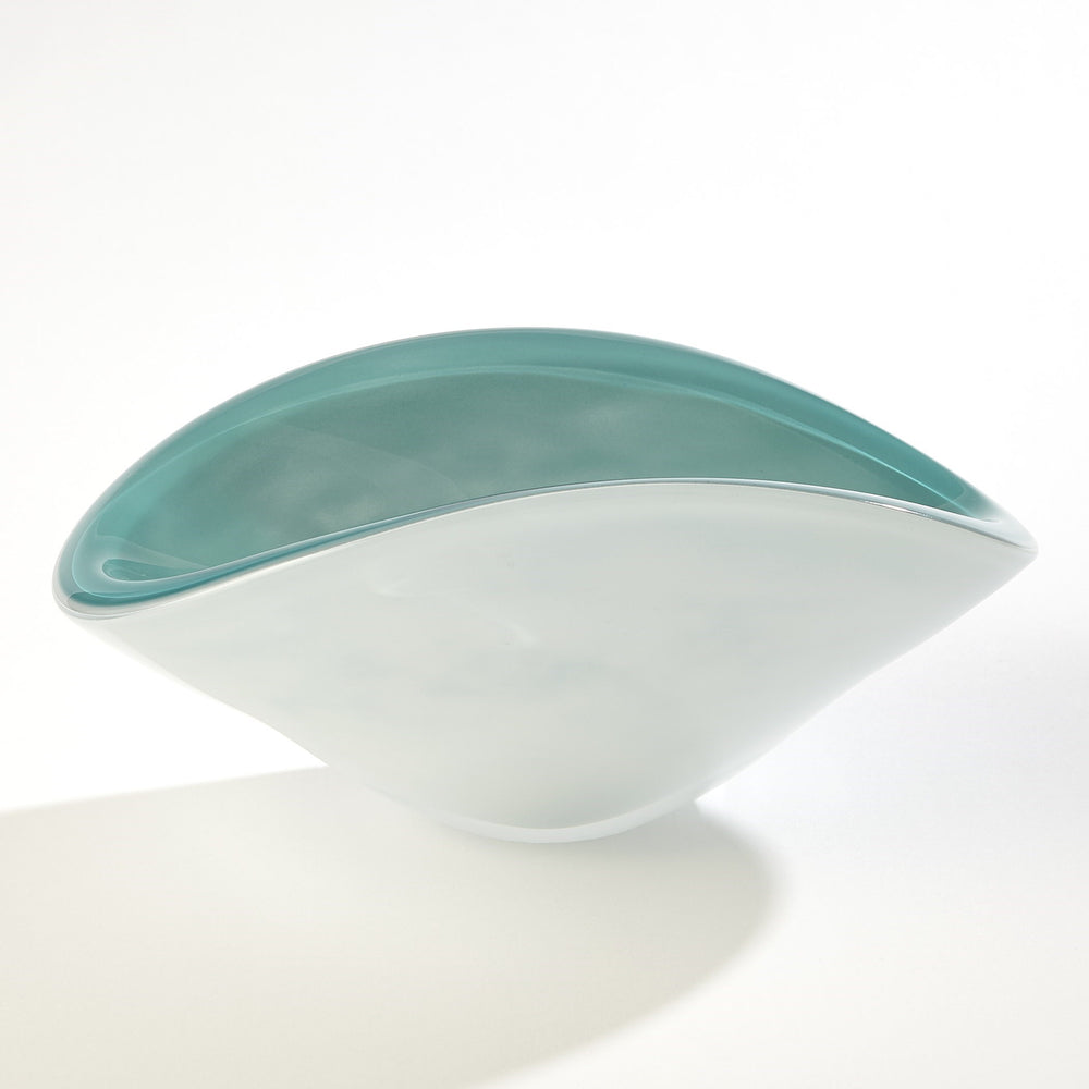 Pinched Cased Glass Bowl