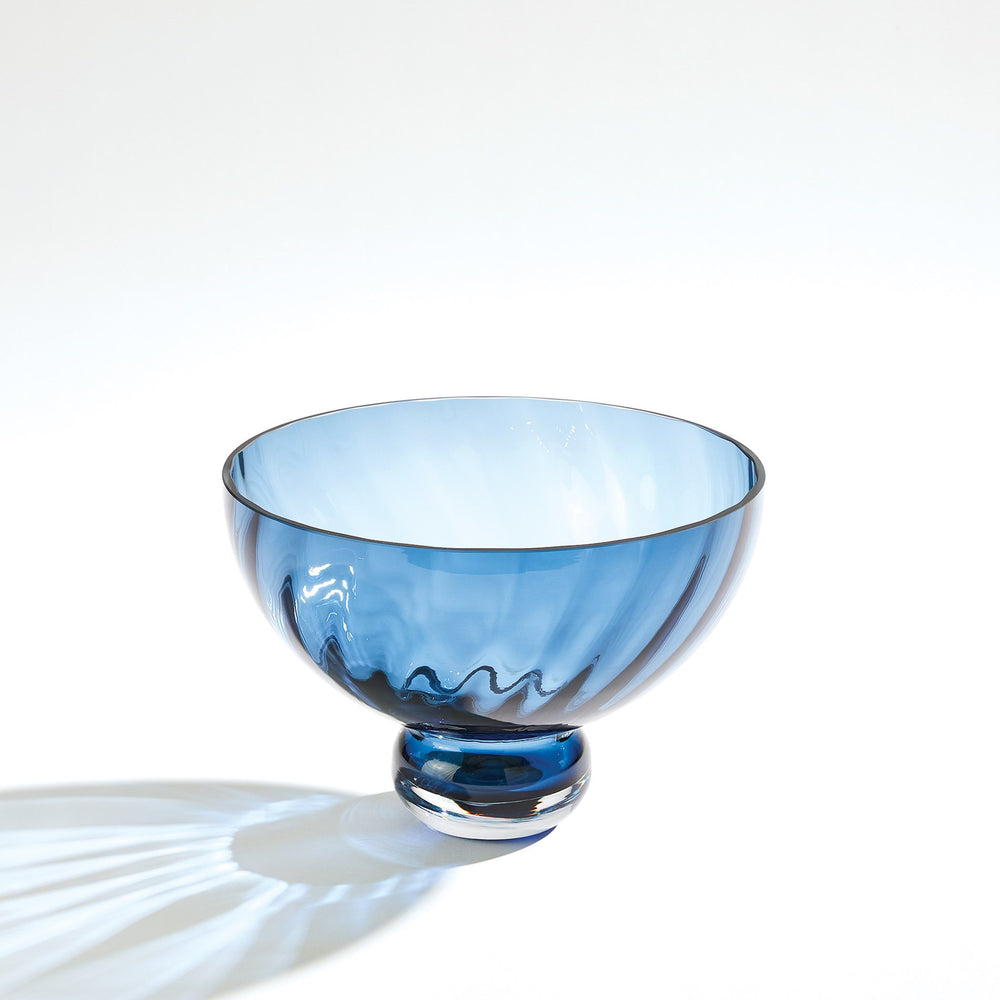 Ball Footed Bowl Blue